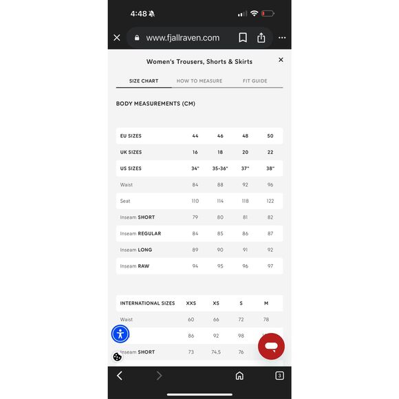 Fjallraven NWT Abisko Midsummer Skort Ultramarine 44 (US 14) Athletic Activewear - Picture 7 of 10